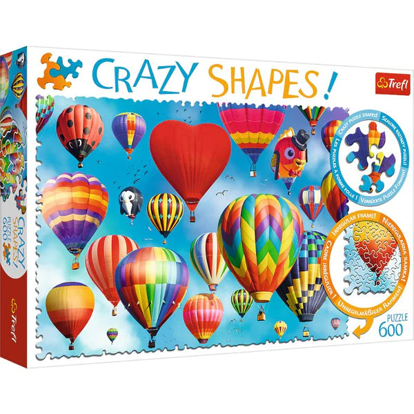 Puzzle - Trefl "600 Crazy Shapes" - Colourful balloons