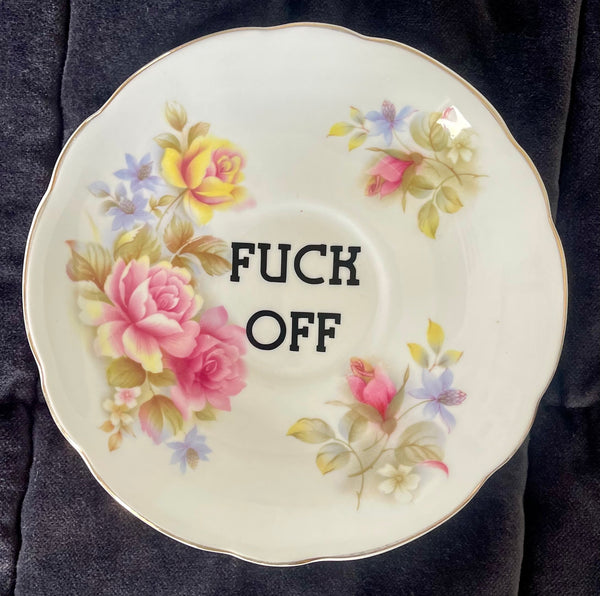 Sweary Plate - Fuck Off