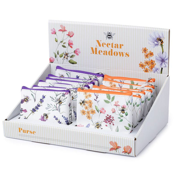 Onderzetters - Nectar Meadows - Wilde Bloemen met Bijen - Set van 4 Onderzetters - Nectar Meadows - Wilde Bloemen met Bijen - Set van 4