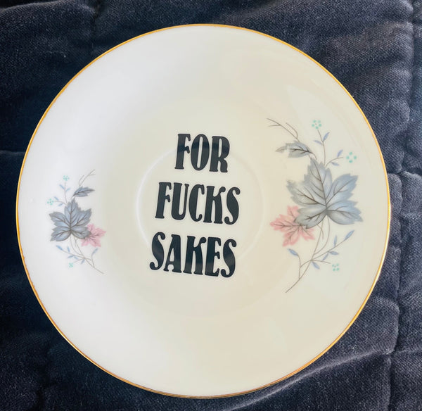Sweary Plate - For Fucks Sakes