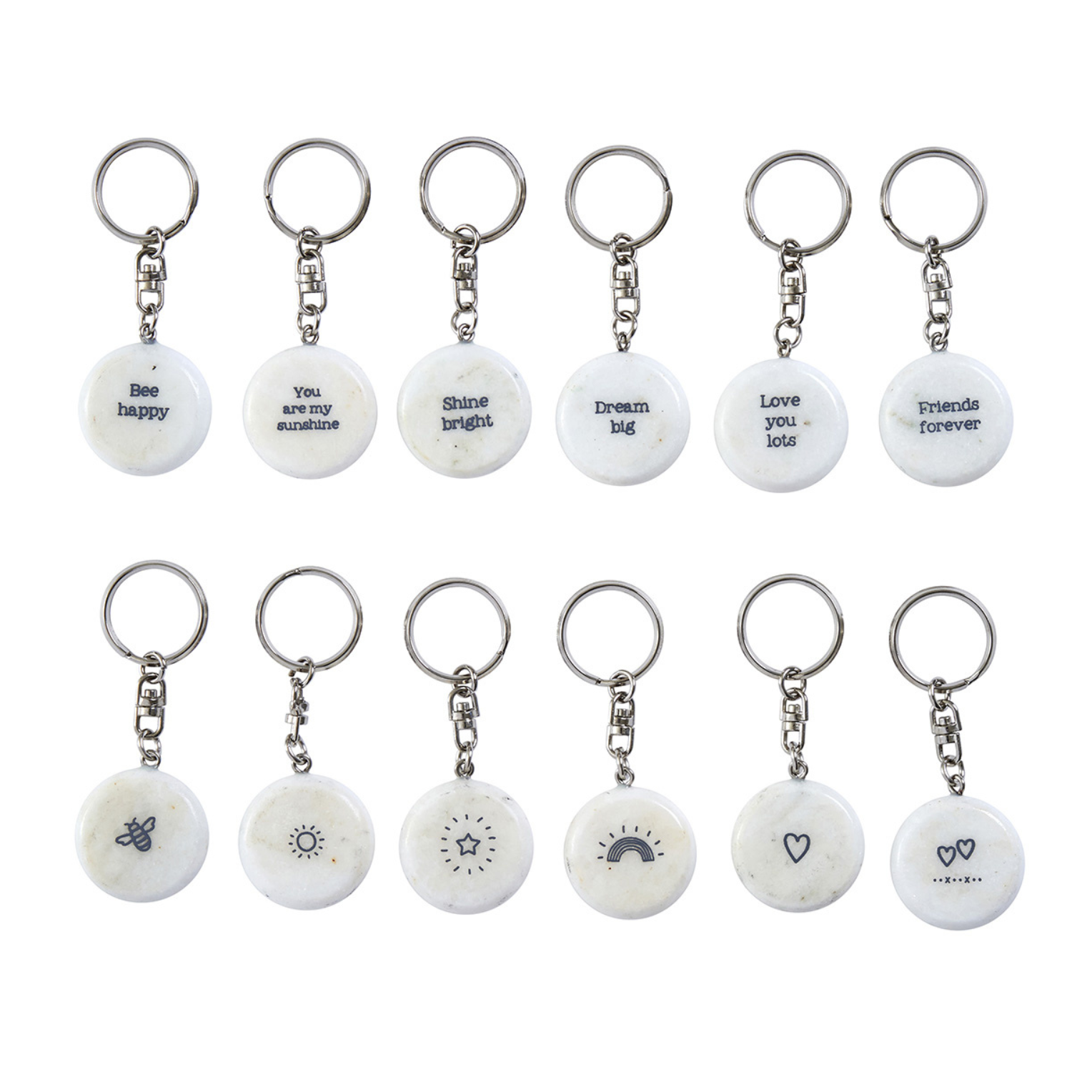 Keyring - Marble - Assorted
