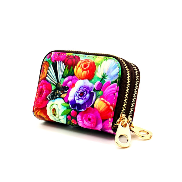 Wallet - Double Zip - Fantail Bright