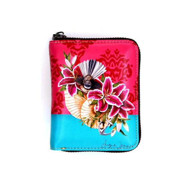 Small Wallet - Fantail Lillies