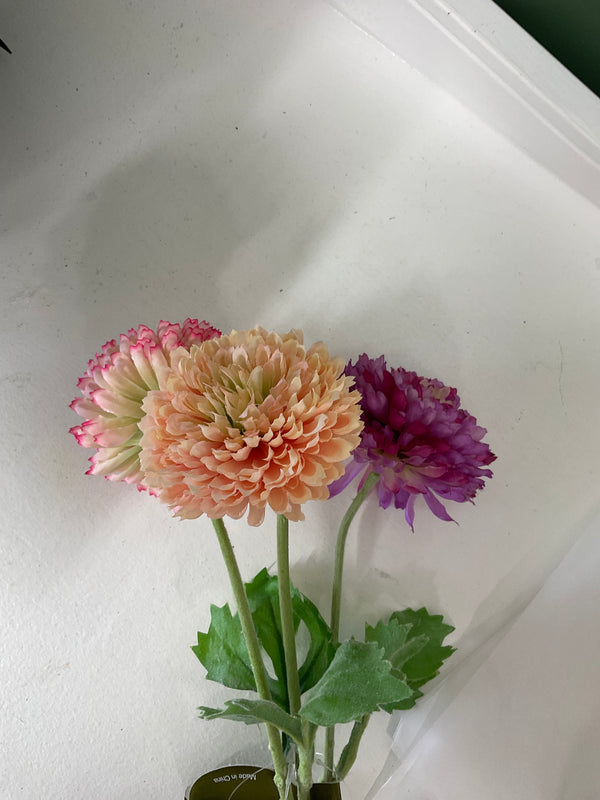 Artificial Zinnia Spray