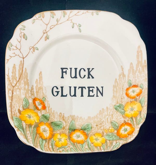 Sweary Plate - Fuck Gluten