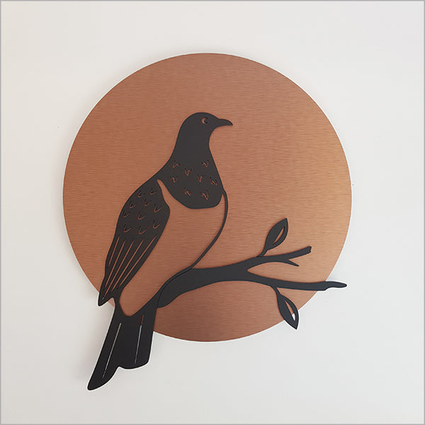 Wall Art - Copper Circle Kereru