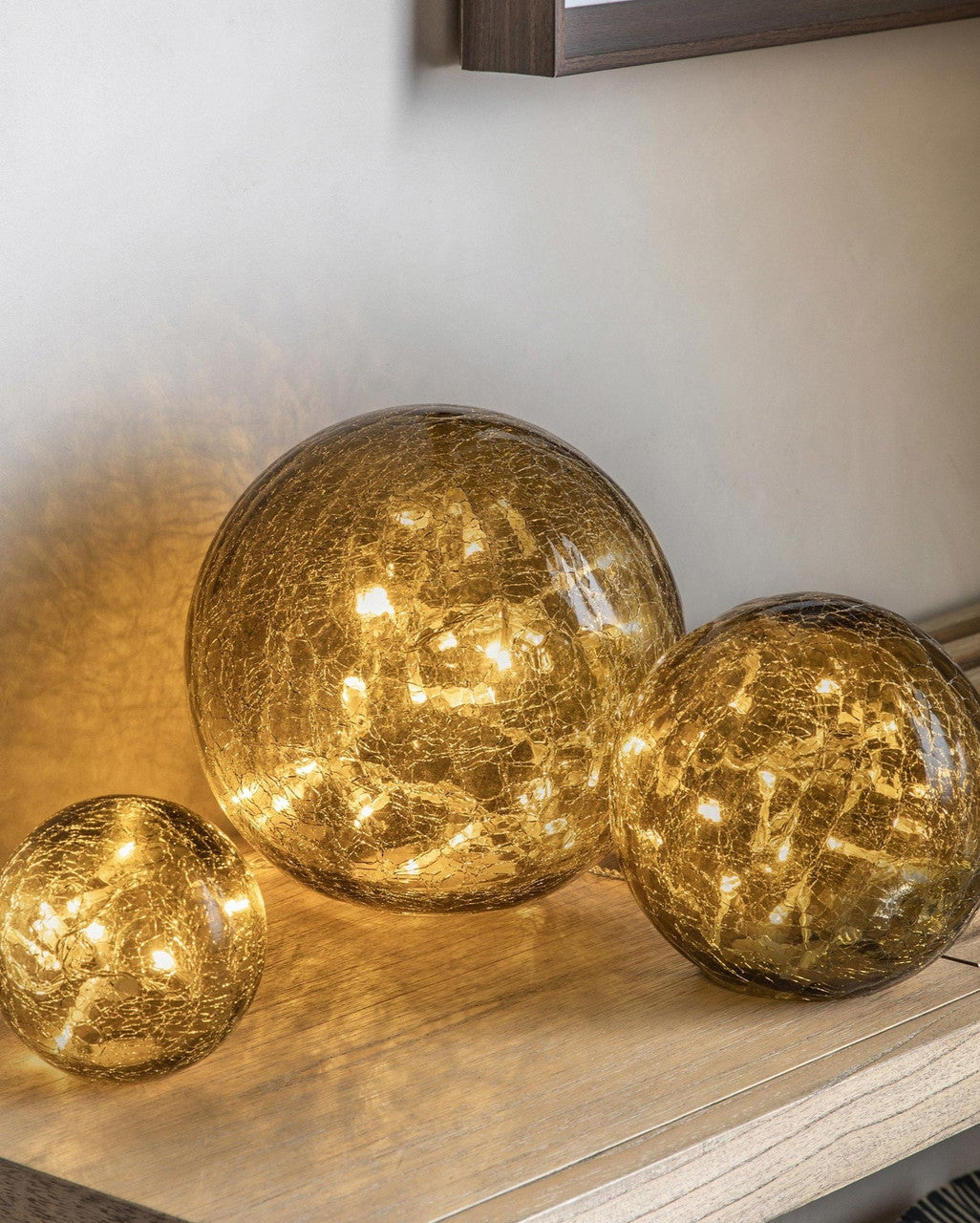 Crackle Glass Orbs