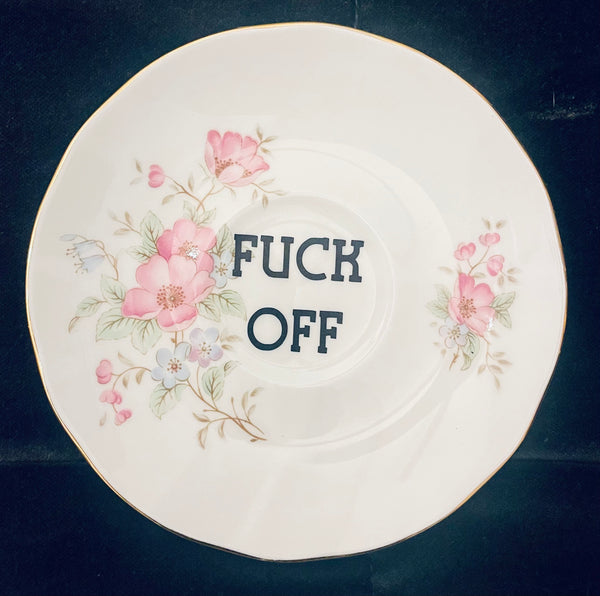 Sweary Plate - Fuck Off