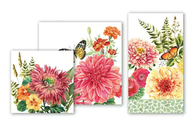 Napkin - Dahlia - Assorted Sizes