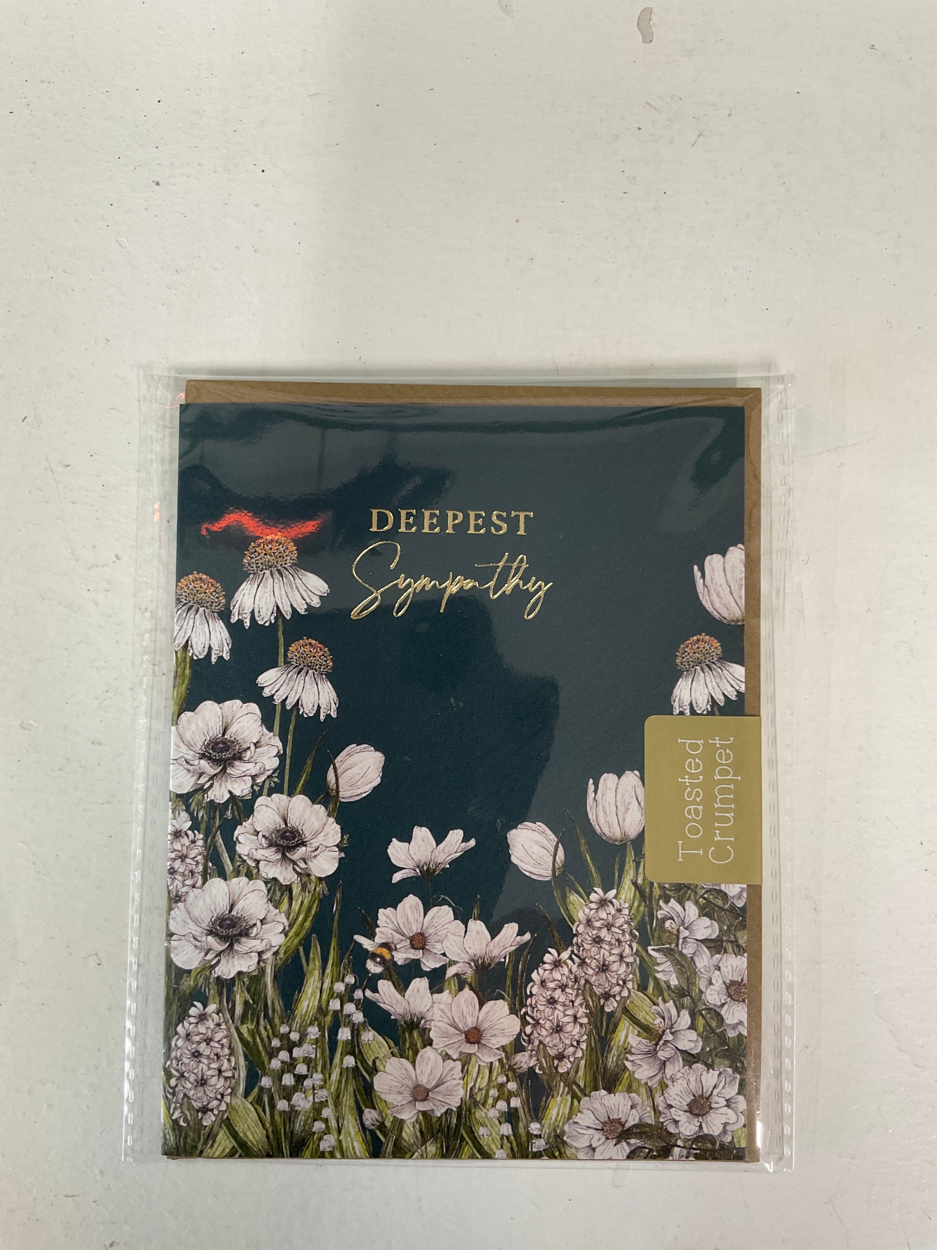 Sympathy Card - Toasted Crumpet - Deepest Sympathy