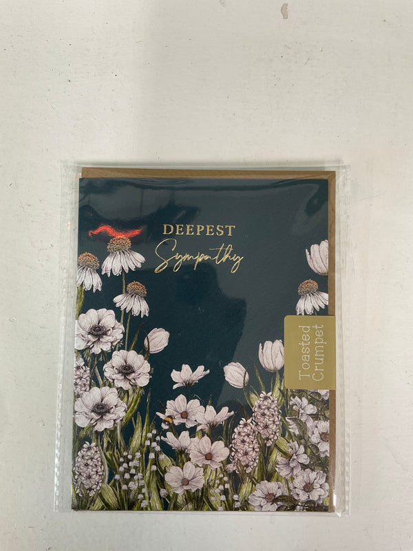 Sympathy Card - Toasted Crumpet - Deepest Sympathy