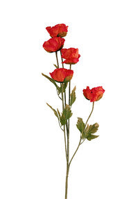 Artificial Flower - Poppy Red