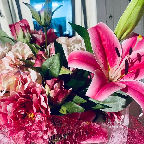 Bouquet - Artificial Peonies and Lily’s