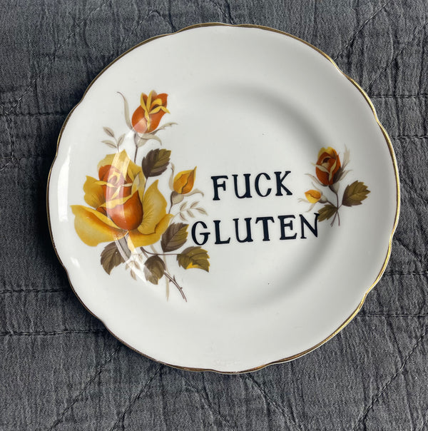 Sweary Plate - Fuck Gluten