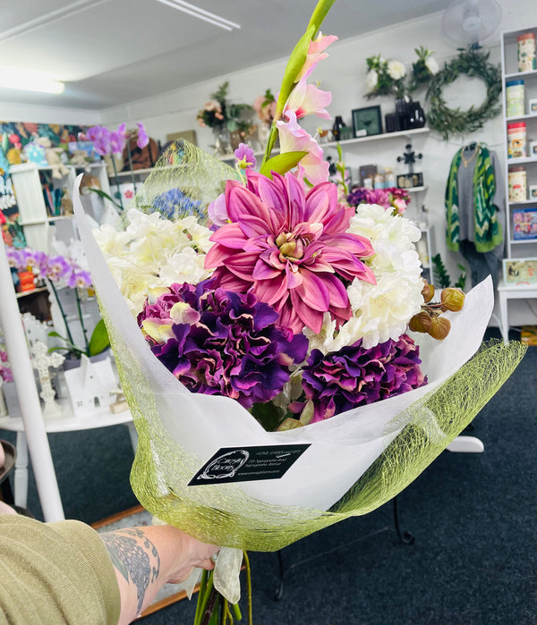 Bouquet - Artificial Hydrangea Dahlia