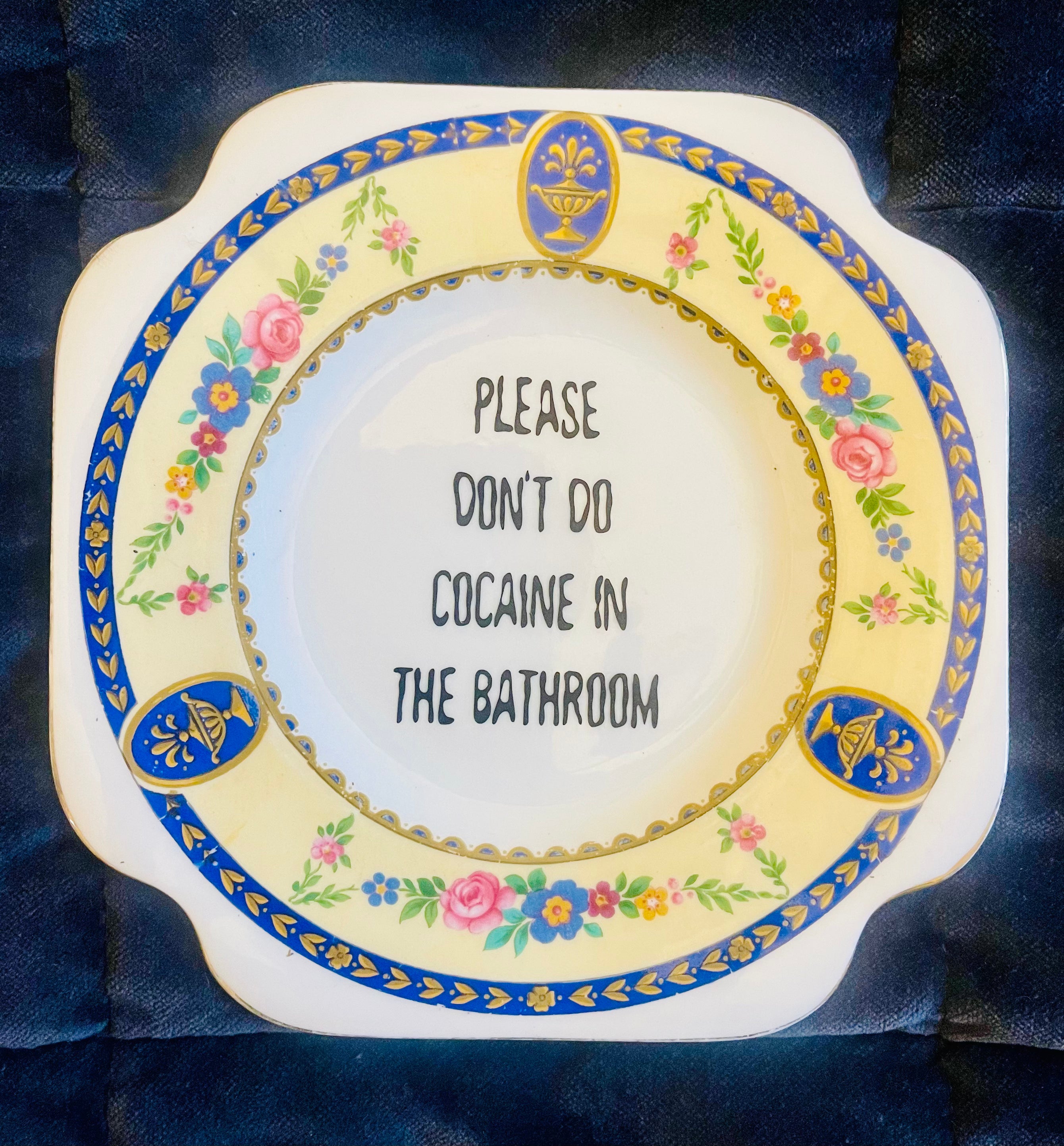 Sweary Plate - Please don’t do cocaine in the bathroom