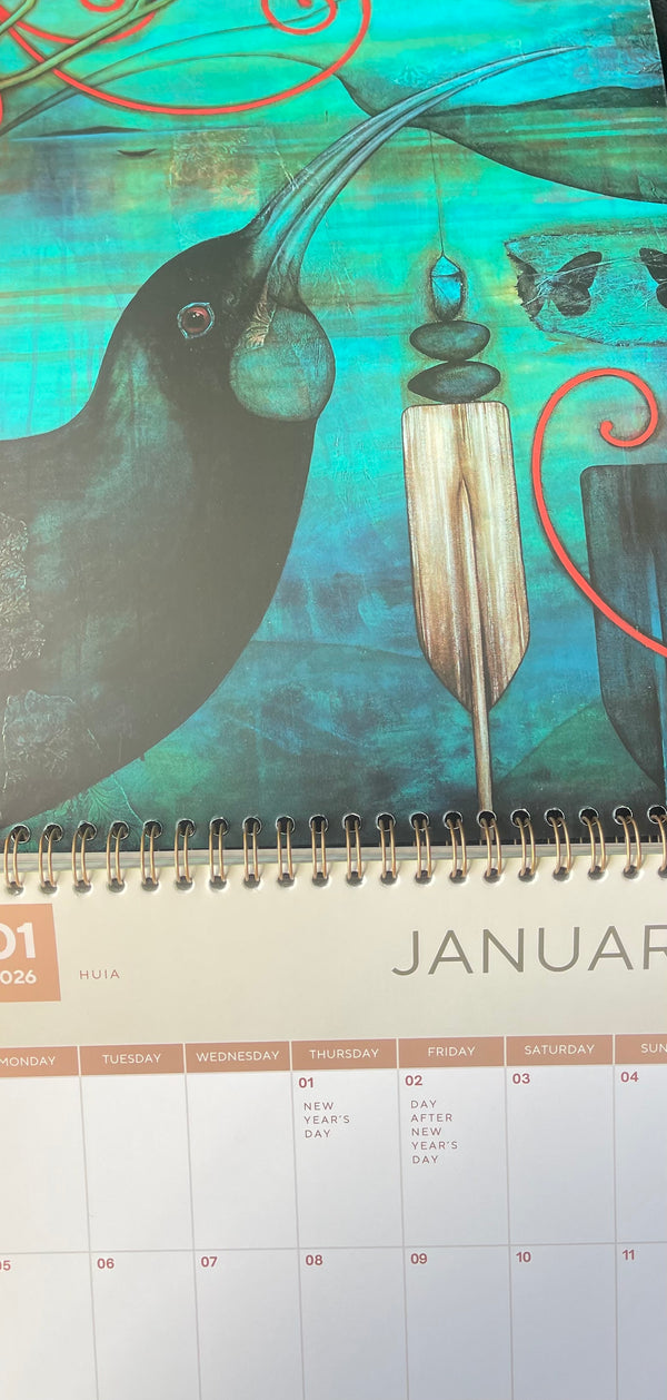 Wall Calendar - Kathryn Furniss NZ Birds 2026