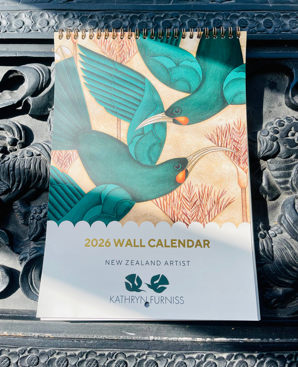 Wall Calendar - Kathryn Furniss NZ Birds 2026