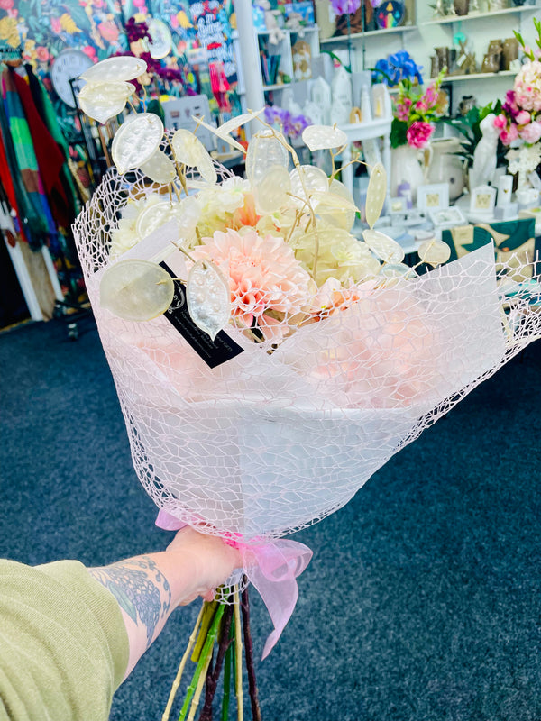 Bouquet - Artificial Hydrangea and Honesty