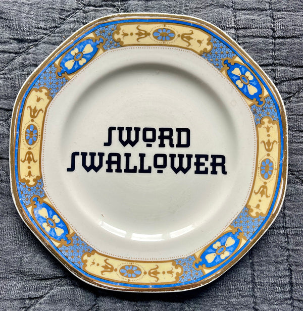 Sweary Plate - Sword Swallower