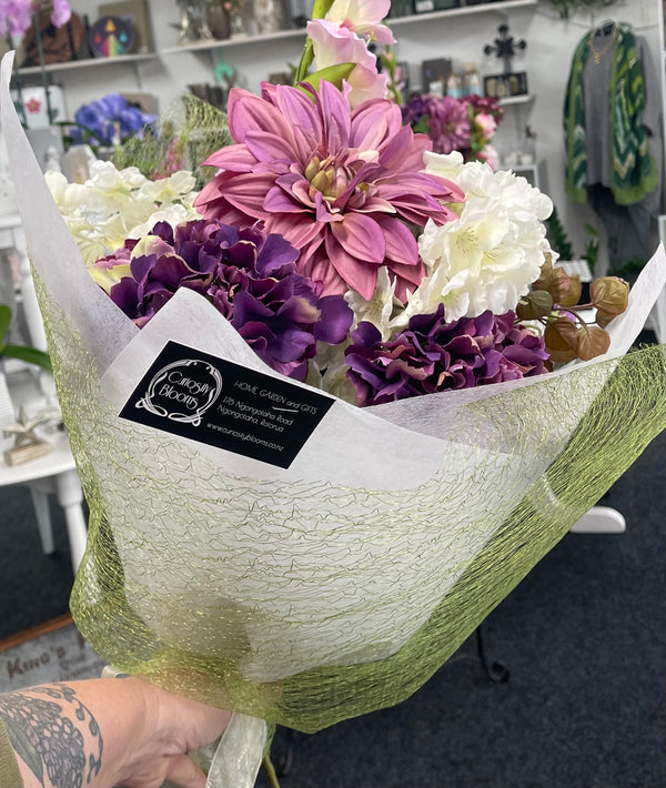 Bouquet - Artificial Hydrangea Dahlia