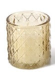Candle - Antique Gold Molded Glass