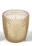 Candle - Antique Gold Molded Glass