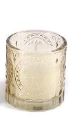 Candle - Antique Gold Molded Glass