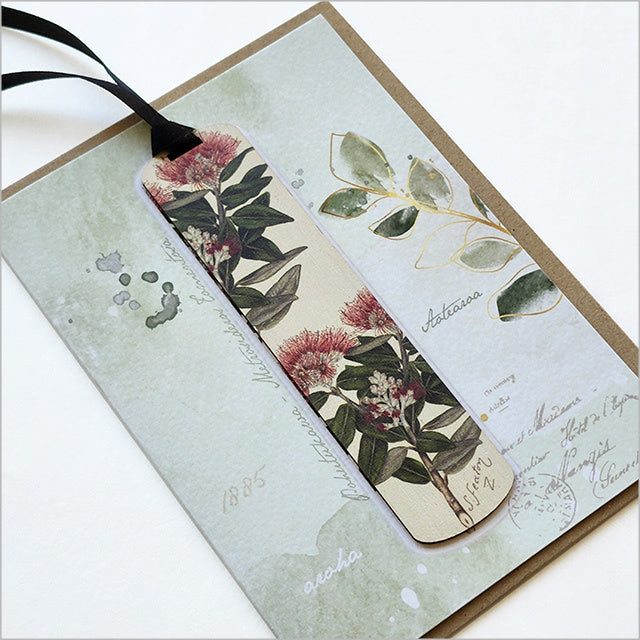 Card with Bookmark - Pohutukawa