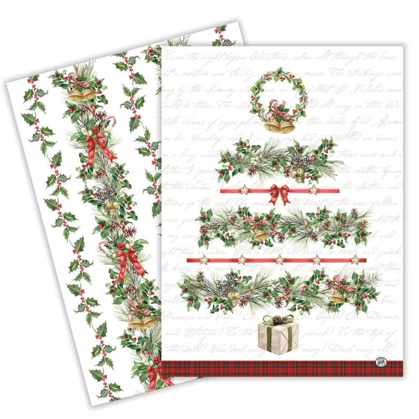 Christmas - Tea Towel - Garland Set 2