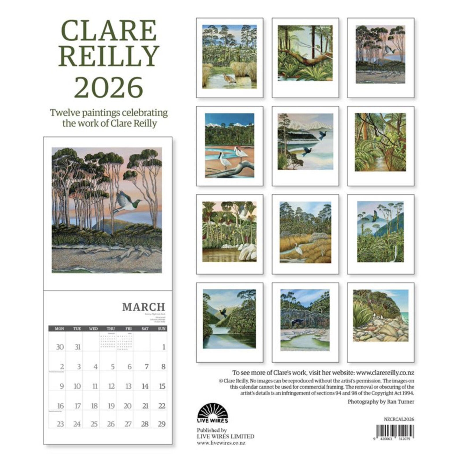 Wall Calendar - Clare Reilly - 2026