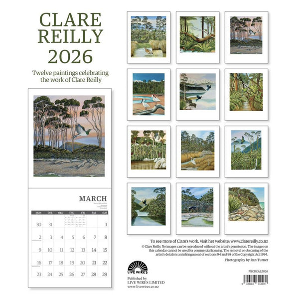 Wall Calendar - Clare Reilly - 2026
