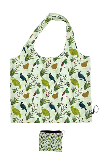 Reusable Shopping Bag - Kiwiana Birds