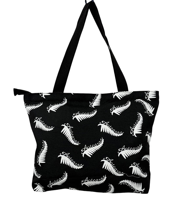 Tote Bags - Black Kiwiana