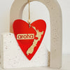 Hanging Ornament - Heart - Aroha NZ