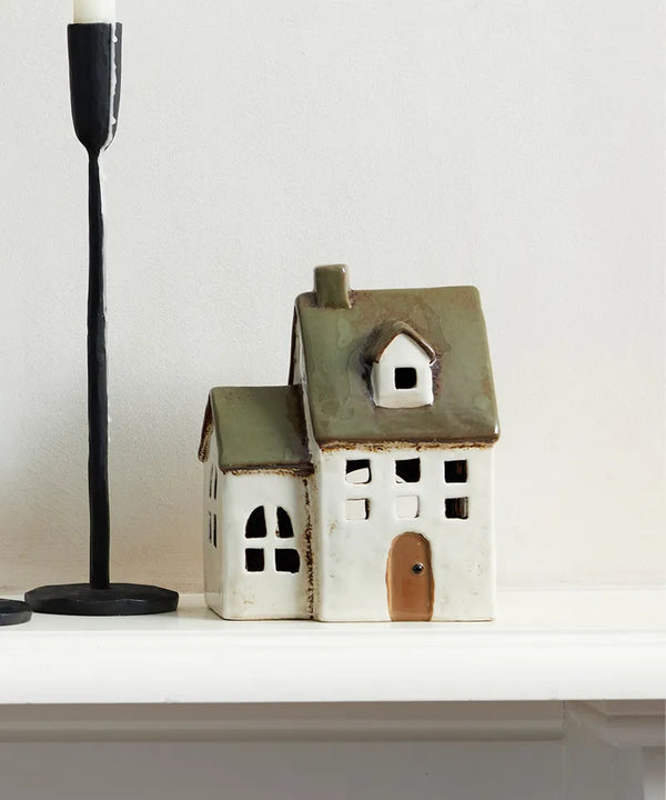 Alsace Tea Light - Chapel Olive Green