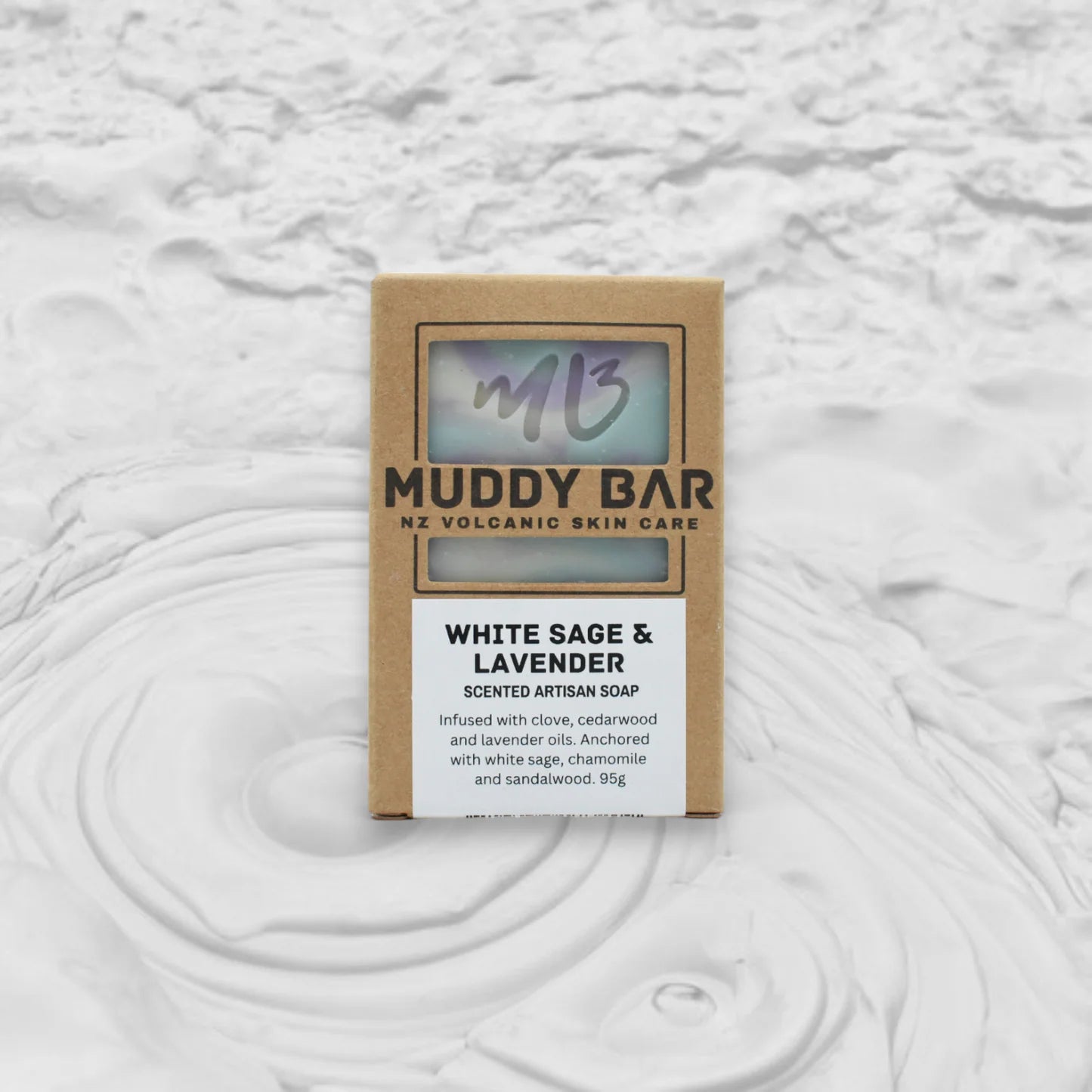 Muddy Bar - White Sage & Lavender - Scented Artisan Soap