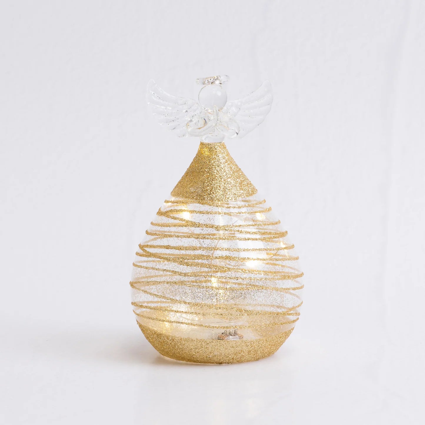 Christmas - Angel Gold Sparkle round 10cm