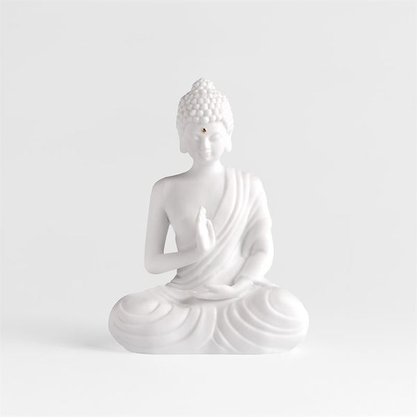 Zen Spirit Sitting - Porcelain Buddha Figure