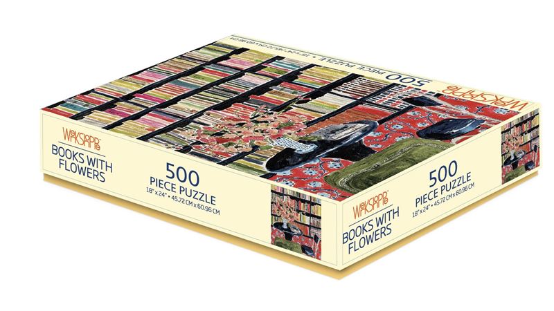 Puzzle - Books with Flowers