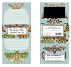 Magnetic Note Pad - Moths