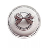 Trinket Box - White & Silver Ribbon