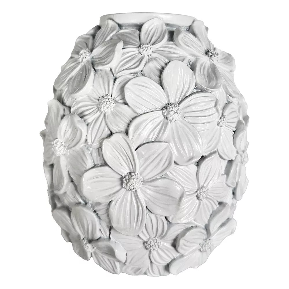 Matte White Petal Vase