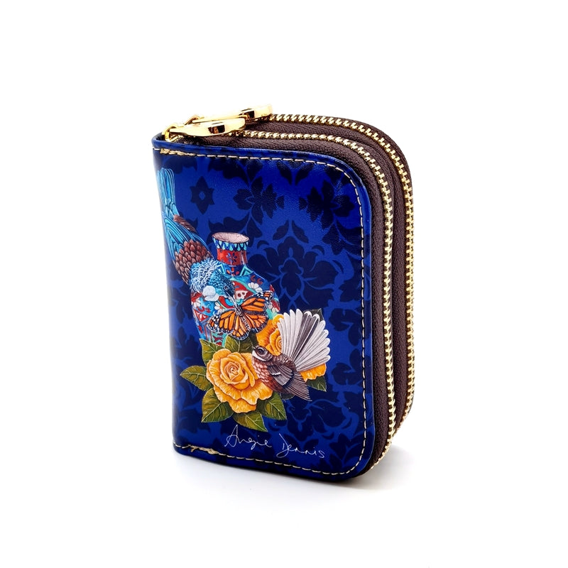 Wallet - Double Zip - Fantail Monarch