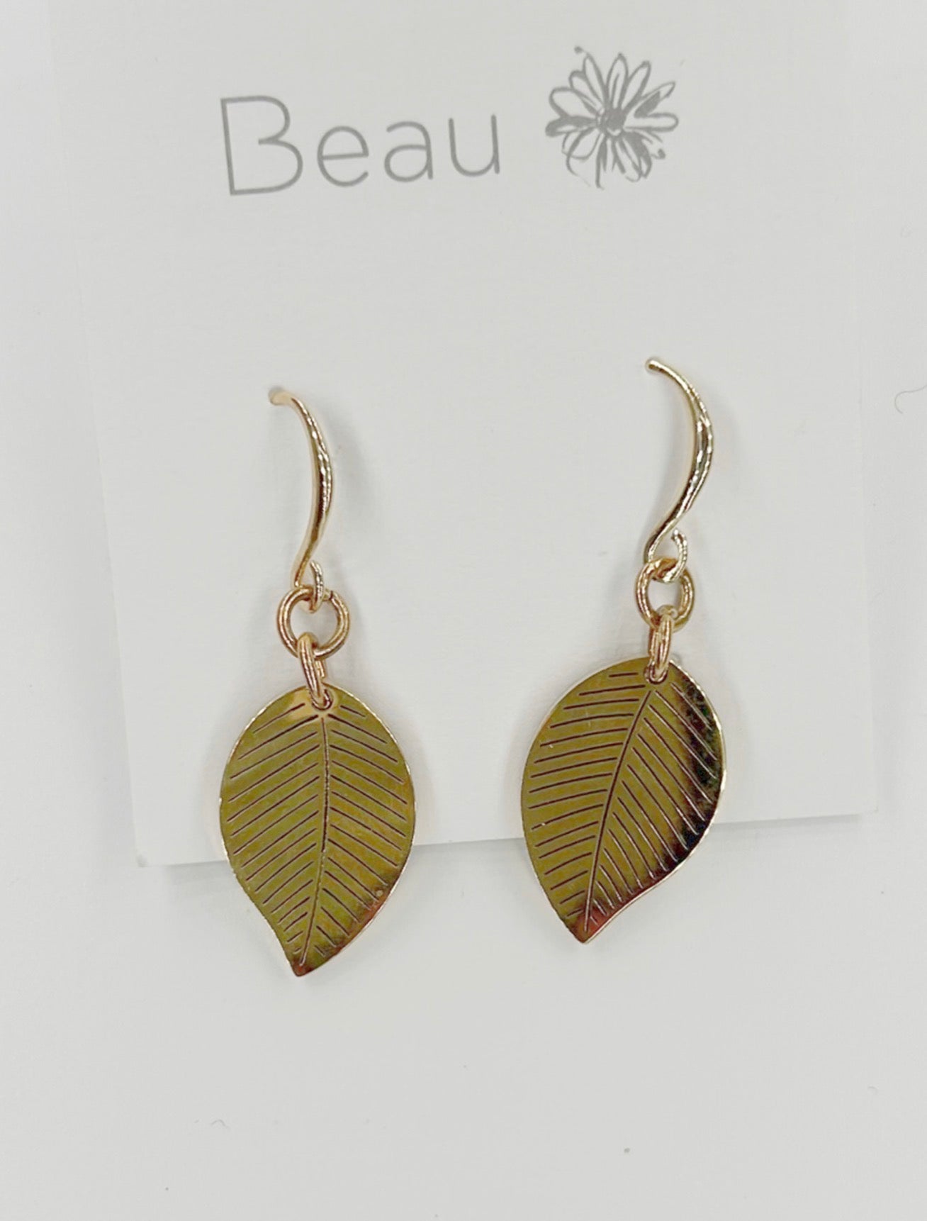 Earrings - Gold Leaf