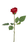 Rose Artificial - Single Flocked Rose