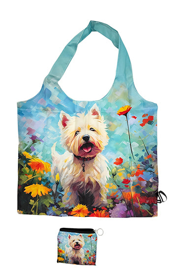 Reusable Shopping Bag - White Terrier