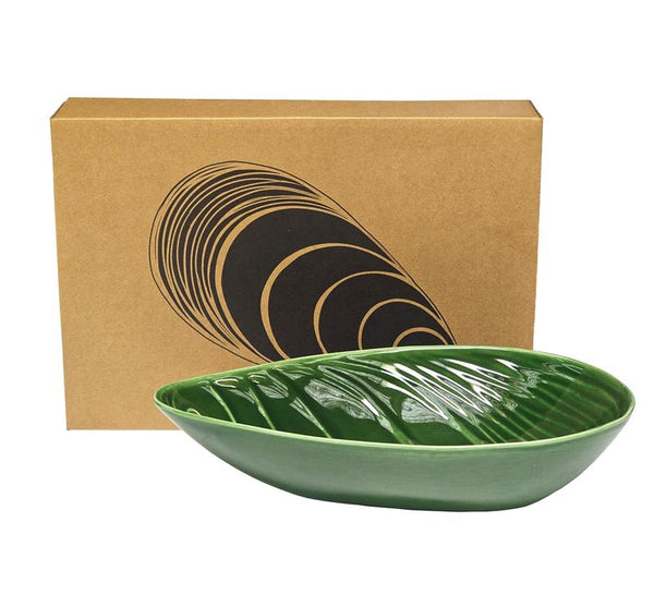 Porcelain Bowl 25cm - Mussel Green