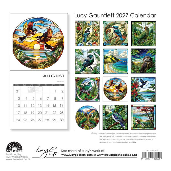 Wall Calendar 2027 - Lucy Gauntlet