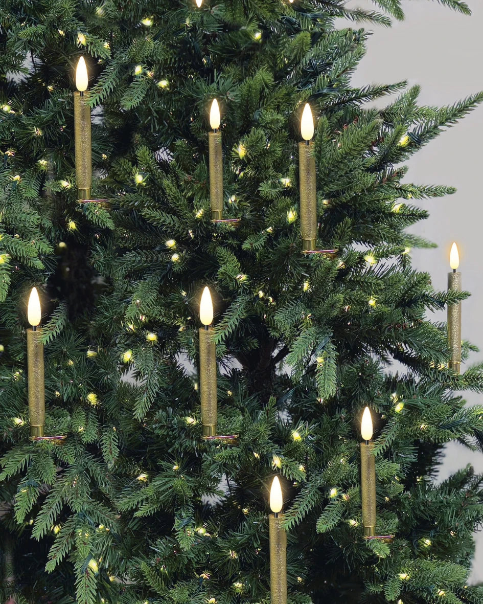 Deluxe Gold Candle 10pc Set with clamps